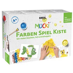 KREUL MUCKI Wir malen Stacheln, Fell und Schuppen Fingerfarben farbsortiert