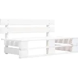 vidaXL Palettenbank 26 x 55 x 26 cm Weiß