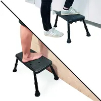 PEPE Mobility Badewannen Trittstufe Höhenverstellbar Tritthocker Erwachsene bis 180 kg Badewannen Einstiegshilfe Schwarz