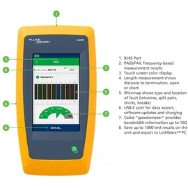 Fluke LIQ-KIT-VFL-FBRLRT Netzwerktester bis 10 Gbit/s