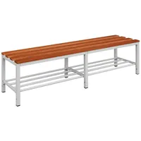 Steelboxx Sitzbank Umkleidebank freistehend 150 cm Buche Gestell Stahl