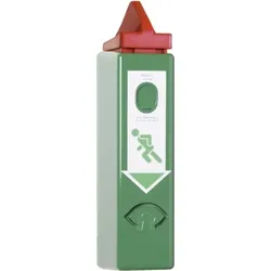 Einhand-Türwächter, mit Voralarm, für Stangengriffe, Profilhalbzyl., grün