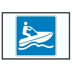 Jetski fahren erlaubt Symbol A2 (420x594mm)