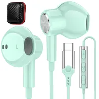 APETOO USB-C-Kopfhörer für iPhone 15 Plus, iPad 10, Pixel 7a 6a 6 5, magnetische USB-Typ-C-Kopfhörer, kabelgebundene In-Ear-Kopfhörer mit Mikrofon, Lautstärkeregler für Samsung S24 Ultra S23 S22 S21