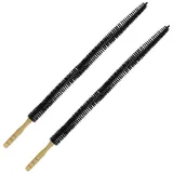 ComPDCVD 2 Stück Heizkörper Bürste Reinigungsbürste Heizkörperbürste 75 cm Flexibel Reinigungsbürste Schonende Borsten Heizkörperreinigungsbürsten Flexibler Griff für schwer zugängliche Reinigung