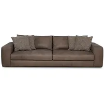 Designwerk Big-Sofa DESIGNWERK "Parma, anspruchsvolles Design und toller Sitzkomfort", braun, B:294cm H:87cm T:122cm, 100% Echtleder, Sofas, Big-Sofa