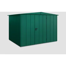 Hörmann EcoStar Gerätehaus Elegant-S Typ 3 3,03 x 2,38 m Moosgrün