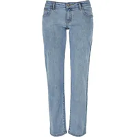 URBAN CLASSICS Straight Niedrig Geschnittene Jeans Light Blue Washed