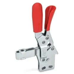 810.4-230-BL Schnellspanner, Spannhebel vertikal, mit Verriegelung, mit senkrechtem Fuß