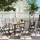 Outsunny Gartentisch 175 x 78 x 75 cm Schwarz/Gelb