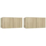 vidaXL 4-tlg. TV-Schrank-Set Sonoma-Eiche Holzwerkstoff Modell 34