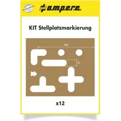 A.M.P.E.R.E. Schablonenset Schablonen KIT Stellplatzmarkierung