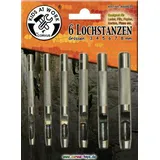 Corvus A600039 - Lochstanzen Set, 3-8 mm, 6 Stück