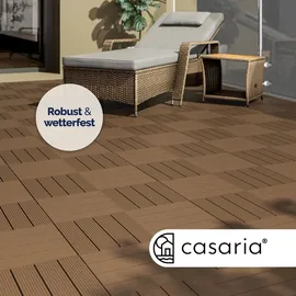 CASARIA WPC Fliesen Klassik Terrakotta 30 x 30 cm 66 St.