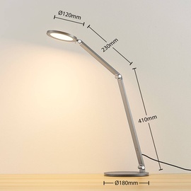 LUCANDE LED-Schreibtischlampe Mion mit Dimmer