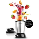 Gourmetmaxx Smoothie Maker 700ml 4-tlg. Silber