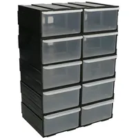 KOTARBAU KOTARBAU® Werkstatt-Aufbewahrungsbox 10 Schubladen mit Schubfächern 55S 2M Modul