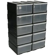 KOTARBAU KOTARBAU® Werkstatt-Aufbewahrungsbox 10 Schubladen mit Schubfächern 55S 2M Modul