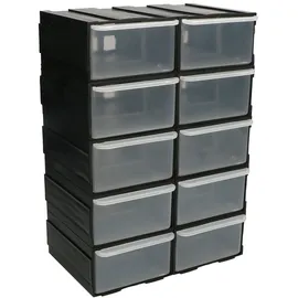 KOTARBAU KOTARBAU® Werkstatt-Aufbewahrungsbox 10 Schubladen mit Schubfächern 55S 2M Modul