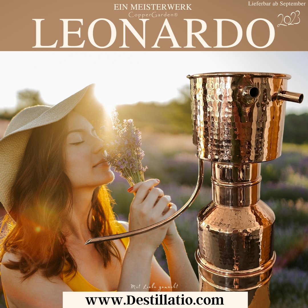 `CopperGarden®` 2 Liter LEONARDO Destille  nach Helge Schmickl