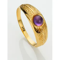 Fingerring LADY Gr. 18, gold (gelbgold 375), Fingerringe, Damen, 18, Metall-Metall, Metall, Metall