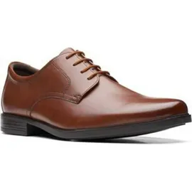 CLARKS Howard Walk Schuhe Dark Tan Lea 46