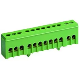 Schutzleiterklemme 12x 16mm2, Grün Fingersicher Leitungsschutzschalter