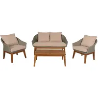 Mendler HWC-N37 Loungeset grau/beige