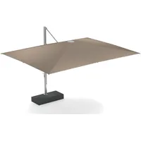 Emu Shade Sonnenschirm, 3x4 m, aluminium / taupe