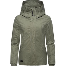 Ragwear Outdoorjacke Vannesa Wasserdichte Damen Übergangsjacke mit Kapuze grün 4XL (48)