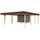 SKANHOLZ Carport Wendland 6,30 x 8,79 m eiche hell mit Abstellraum