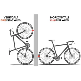 Hornit CLUG Roadie Wandhalterung Fahrradständer weiß/orange