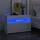 vidaXL Nachtschrank mit LED-Leuchten 60 x 35 x 40 cm Weiß