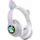 Avizar Bluetooth Kinderkopfhörer Katzenohren Violett