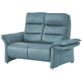 Hukla Sessel Corina Leder 146 x 112 x 90 cm Blau mit verstellbarer Armlehne