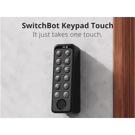 SwitchBot Keypad Touch - Smartes Codeschloss, Schwarz