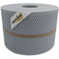 zaunzu® Doppelstabmattenzaun 50 m x 19 cm Grau/Metall