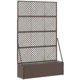 vidaXL Garten-Spalier-Pflanzer 105 x 30 x 170 cm Braun