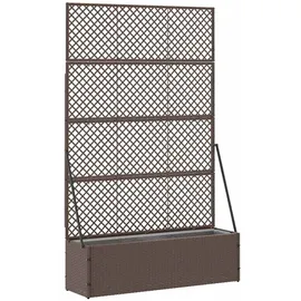 vidaXL Garten-Spalier-Pflanzer 105 x 30 x 170 cm Braun