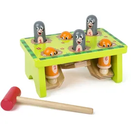Small Foot Company Klopfspiel Hau den Maulwurf Mehrfarbig