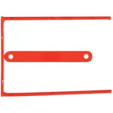 Q-Connect Bündelungsbügel Archivbügel 8 cm Rot 100 St.