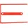 Q-Connect Bündelungsbügel Archivbügel 8 cm Rot 100 St.