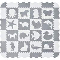 Juskys Kinder Puzzlematte - diverse Designs – weiß