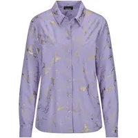 GOLDNER Druckbluse mit schimmerndem Print Lila 40