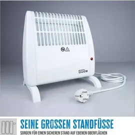 Güde Frostwächter GFW 520 (450-520 W Heizleistung, 10 m3 max. Raumheizvermögen, stufenlos regulierbarer Thermostat, Frostschutzfunktion, Überhitzungsschutz, große Standfüße, lautlose Konvektionswärme)