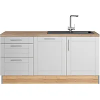 kochstation Küchenzeile KS-Ahus 180 cm grau