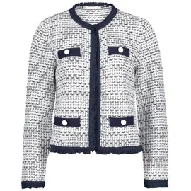 Betty&co Strickjacke blau|weiß M (38)