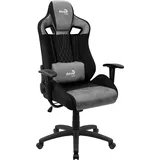 AeroCool EARL AeroSuede Universal-Gamingstuhl Schwarz Grau