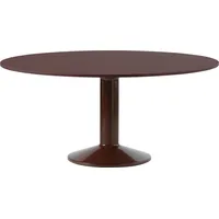 Muuto Midst Tisch, 160 cm, Linoleum dunkelrot Ø dunkelrot