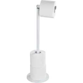 Wenko Stand Toilettenpapierhalter 2 in 1 Weiß - Matt